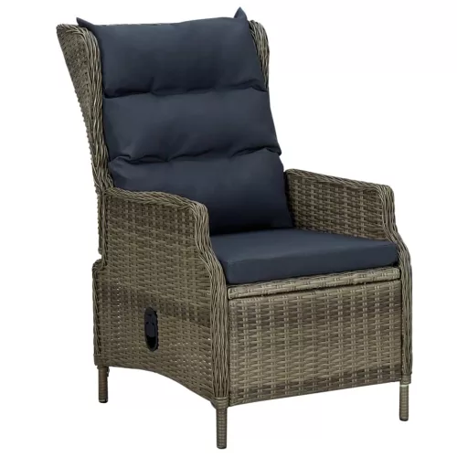  9 részes barna polyrattan kültéri étkezőgarnitúra párnákkal
