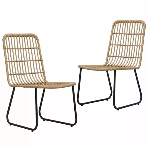  3 részes polyrattan és üveg kültéri étkezőgarnitúra