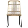  3 részes polyrattan és üveg kültéri étkezőgarnitúra