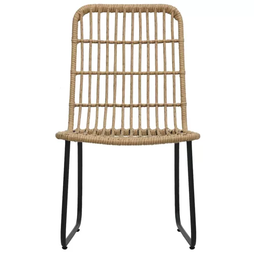  3 részes polyrattan és üveg kültéri étkezőgarnitúra