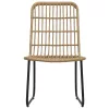  5 részes polyrattan és üveg kültéri étkezőgarnitúra