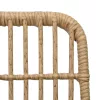  3 részes polyrattan és üveg kültéri étkezőgarnitúra