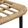  3 részes polyrattan és üveg kültéri étkezőgarnitúra