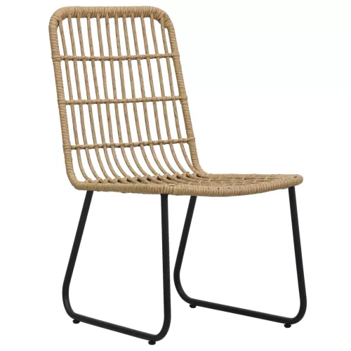  5 részes polyrattan és üveg kültéri étkezőgarnitúra