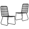  3 részes polyrattan és üveg kültéri étkezőgarnitúra