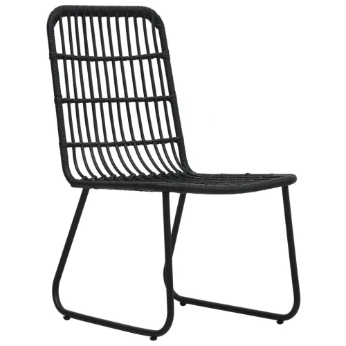  3 részes polyrattan és üveg kültéri étkezőgarnitúra