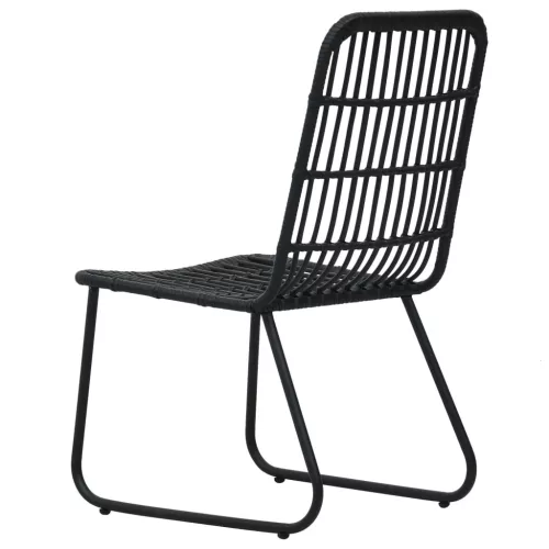  3 részes polyrattan és üveg kültéri étkezőgarnitúra