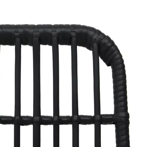  3 részes polyrattan és üveg kültéri étkezőgarnitúra