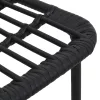  3 részes polyrattan és üveg kültéri étkezőgarnitúra