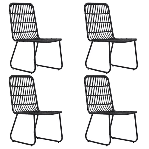  5 részes polyrattan és üveg kültéri étkezőgarnitúra