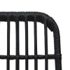  5 részes polyrattan és üveg kültéri étkezőgarnitúra