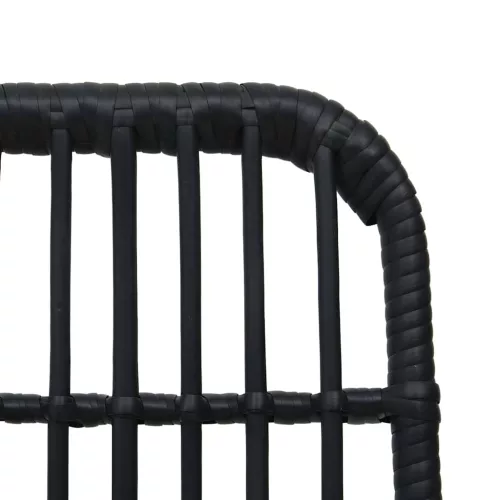  5 részes polyrattan és üveg kültéri étkezőgarnitúra