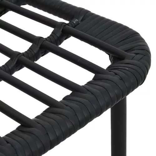  5 részes polyrattan és üveg kültéri étkezőgarnitúra