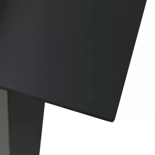  3 részes fekete PVC rattan kerti étkezőgarnitúra