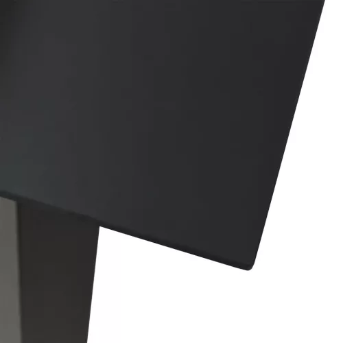  5 részes fekete PVC rattan kerti étkezőgarnitúra