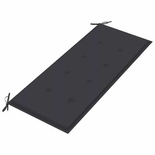  2 személyes tömör eukaliptuszfa kerti pad párnával 120 cm
