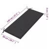  2 személyes tömör eukaliptuszfa kerti pad párnával 120 cm