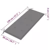  2 személyes tömör eukaliptuszfa kerti pad párnával 120 cm