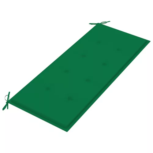  2 személyes tömör eukaliptuszfa kerti pad párnával 120 cm