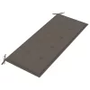  2 személyes tömör eukaliptuszfa kerti pad párnával 120 cm