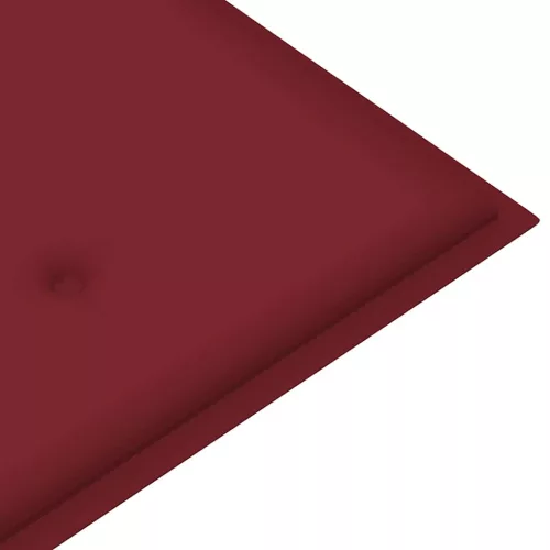  2 személyes tömör eukaliptuszfa kerti pad párnával 120 cm
