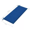  2 személyes tömör eukaliptuszfa kerti pad párnával 120 cm