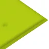  2 személyes tömör eukaliptuszfa kerti pad párnával 120 cm