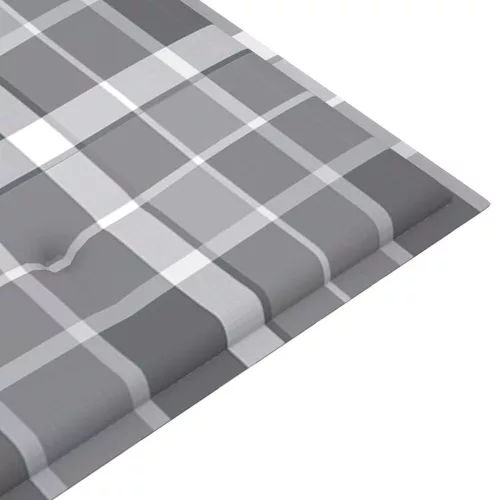  2 személyes tömör eukaliptuszfa kerti pad párnával 120 cm