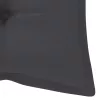  2 személyes tömör eukaliptuszfa kerti pad párnával 120 cm