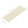  3 személyes tömör eukaliptuszfa kerti pad párnával 150 cm