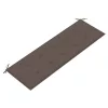  3 személyes tömör eukaliptuszfa kerti pad párnával 150 cm