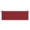  3 személyes tömör eukaliptuszfa kerti pad párnával 150 cm