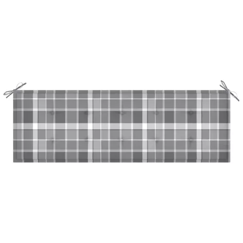  3 személyes tömör eukaliptuszfa kerti pad párnával 150 cm
