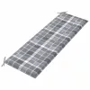  3 személyes tömör eukaliptuszfa kerti pad párnával 150 cm