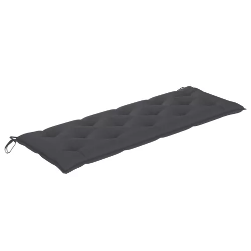  3 személyes tömör eukaliptuszfa kerti pad párnával 150 cm