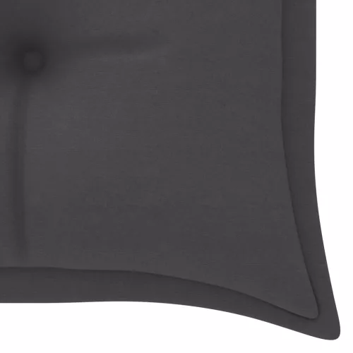  3 személyes tömör eukaliptuszfa kerti pad párnával 150 cm