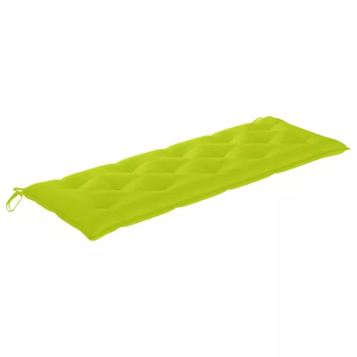  3 személyes tömör eukaliptuszfa kerti pad párnával 150 cm