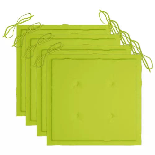  4 db tömör akácfa kerti szék párnával  