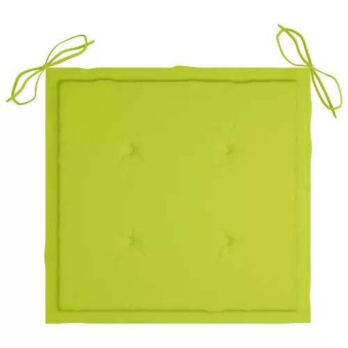  4 db szürke tömör akácfa kerti szék párnával  