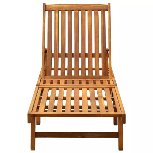  tömör akácfa kerti napozóágy párnával