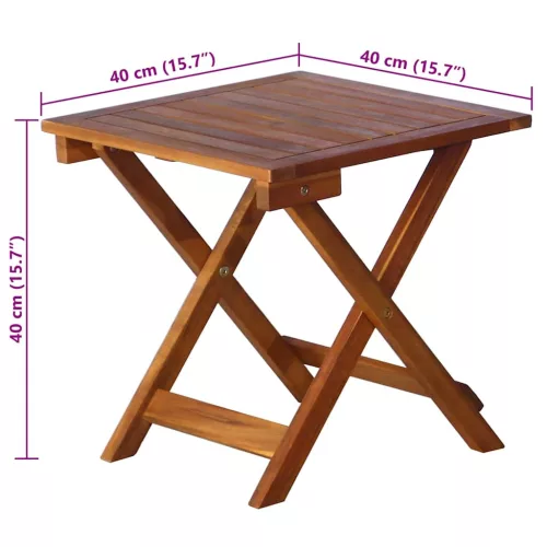  tömör akácfa kerti napozóágy asztallal és párnával