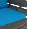  fenyőfa kerti karosszék párnákkal