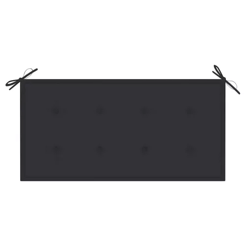  tömör tíkfa kerti pad antracitszürke párnával 112 cm