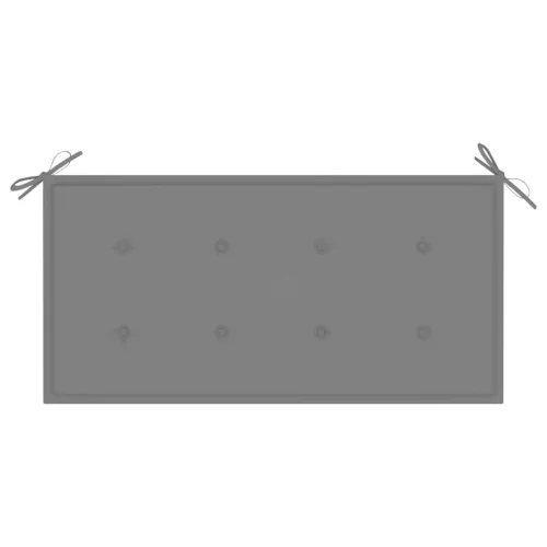  tömör tíkfa kerti pad szürke párnával 112 cm