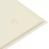  tömör tíkfa kerti pad krémszínű párnával 112 cm