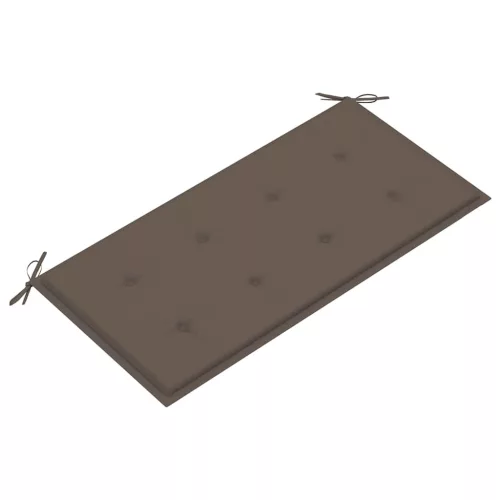  tömör tíkfa kerti pad tópszínű párnával 112 cm