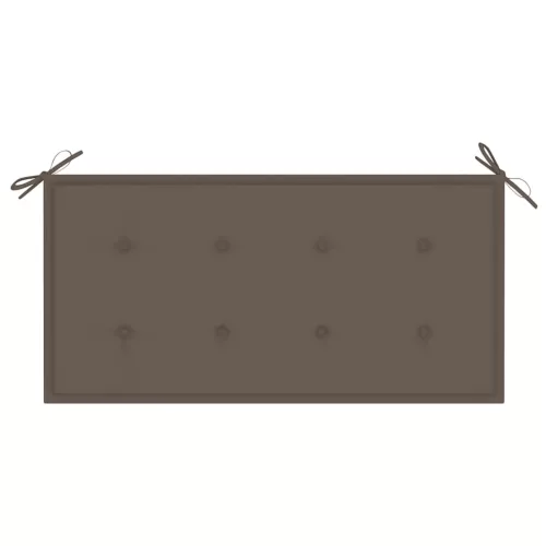 tömör tíkfa kerti pad tópszínű párnával 112 cm