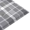  tömör tíkfa kerti pad szürke kockás párnával 112 cm