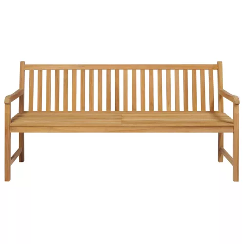  tömör tíkfa kerti pad tópszínű párnával 175 cm