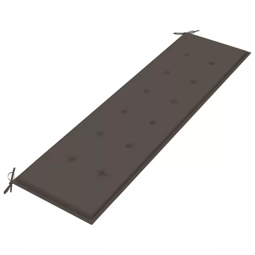  tömör tíkfa kerti pad tópszínű párnával 175 cm